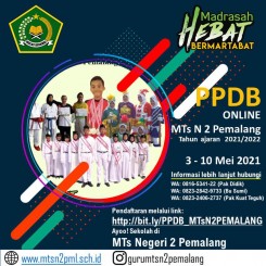 PPDB Online MTs N 2 Pemalang